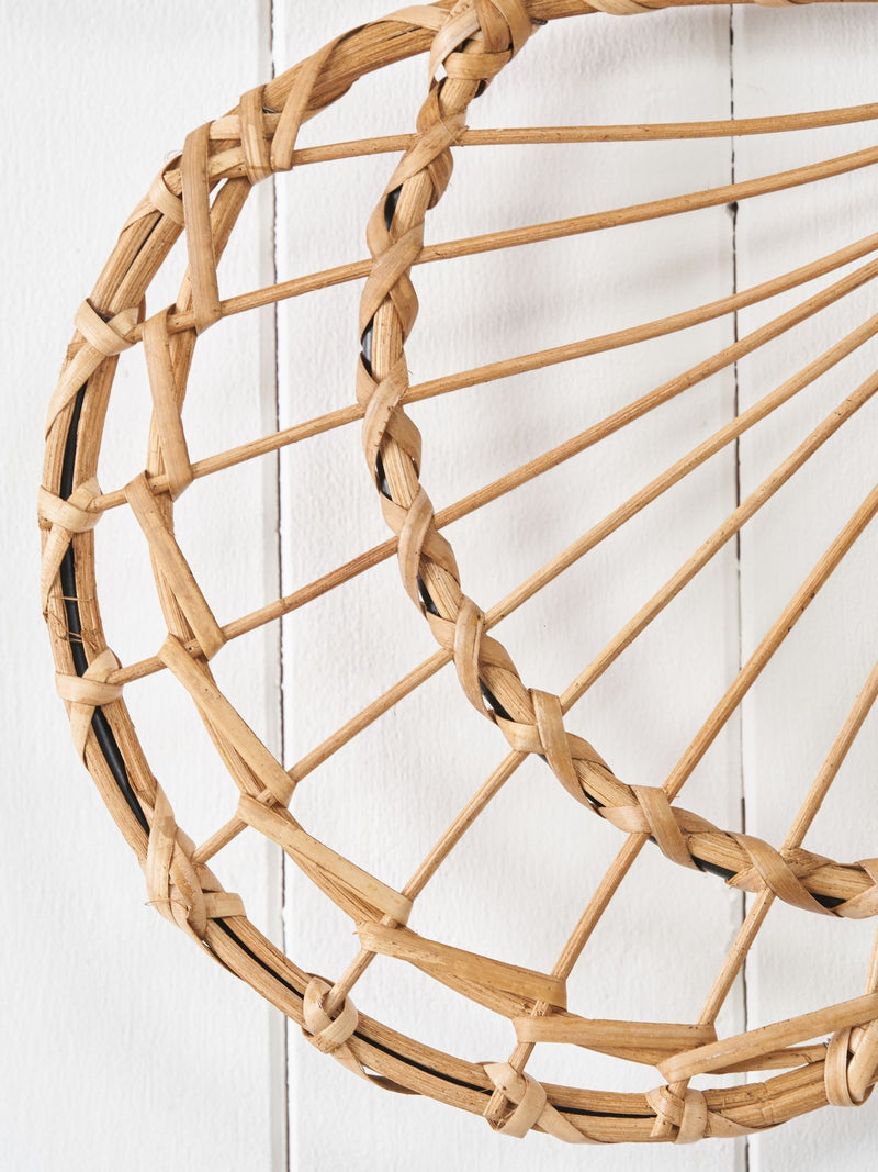 Pacific Natural rattan butterfly wall art large (British brand)