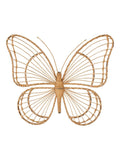 Pacific Natural rattan butterfly wall art large (British brand)
