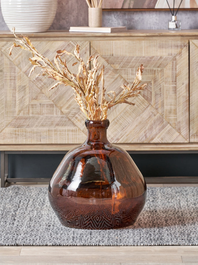 Pacific Brown Shaped Glass Vase