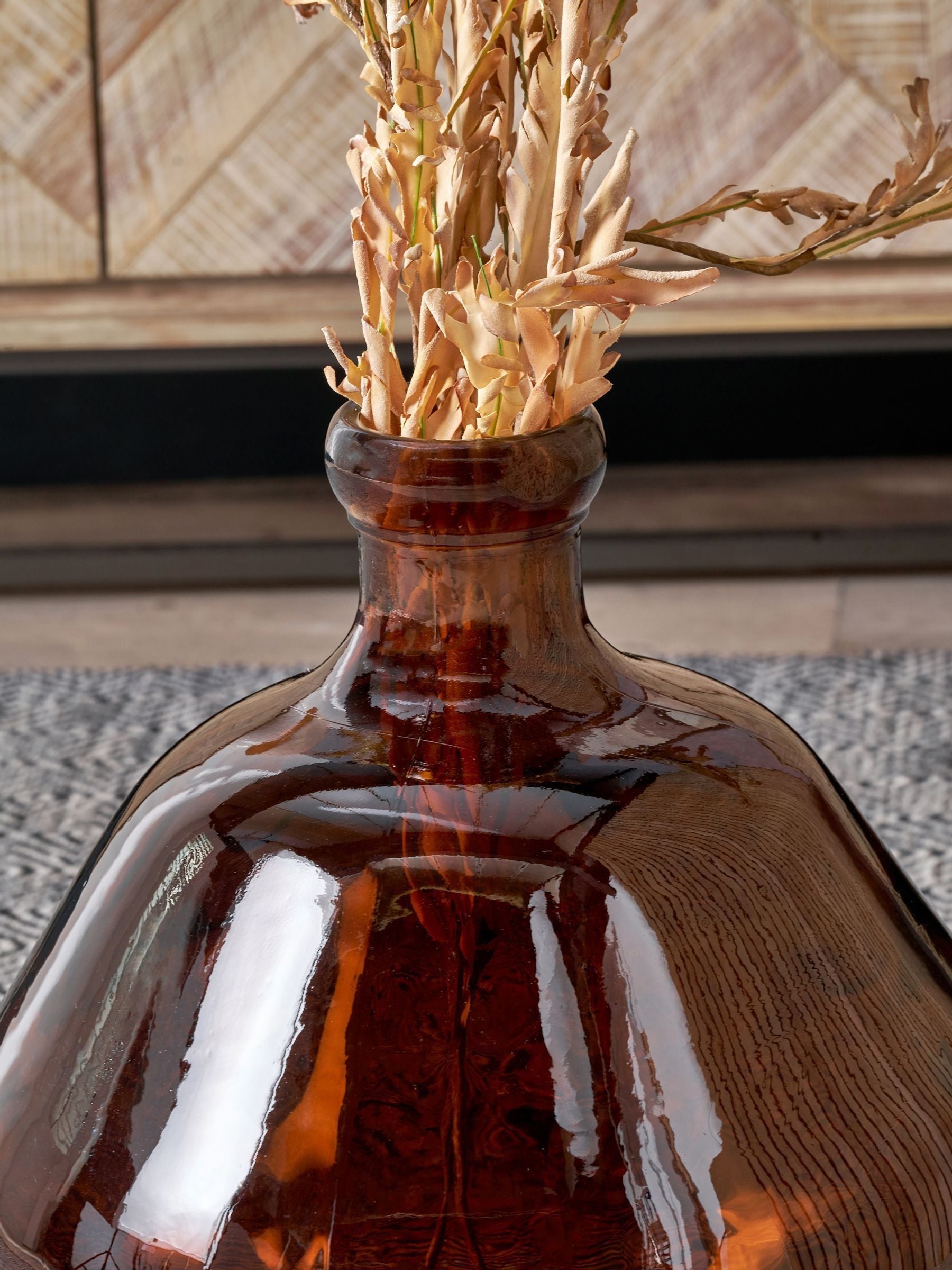 Pacific Brown Shaped Glass Vase