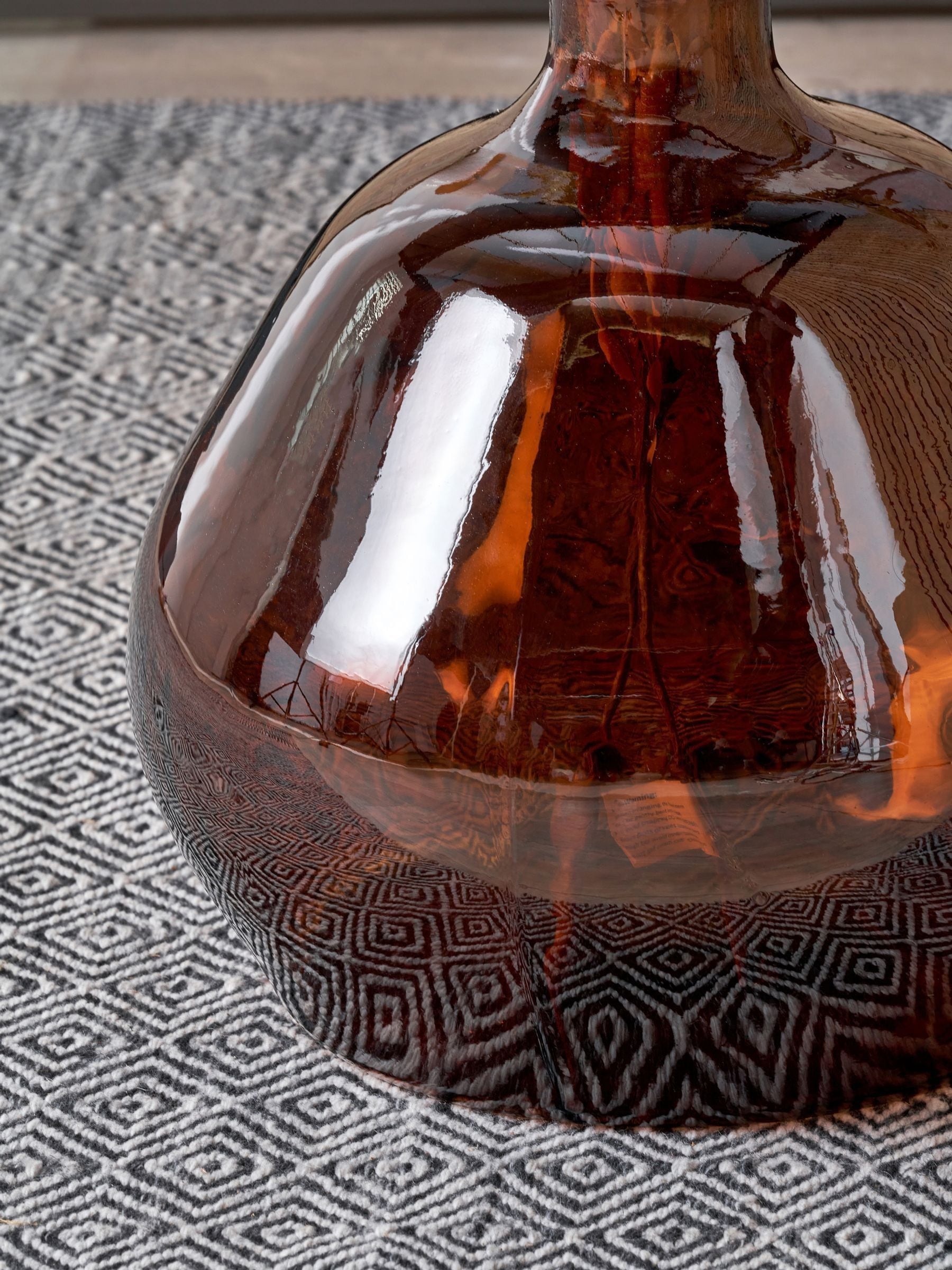 Pacific Brown Shaped Glass Vase
