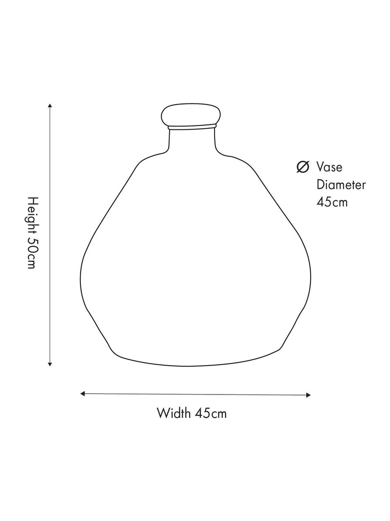 Pacific Brown Shaped Glass Vase