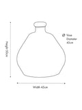 Pacific Brown Shaped Glass Vase