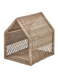 Pacific grey rattan dog house basket (British brand)