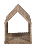 Pacific grey rattan dog house basket (British brand)