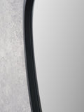 Pacific teardrop wall mirror black wood veneer 90cm, imported from the UK