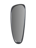 Pacific teardrop wall mirror black wood veneer 90cm, imported from the UK