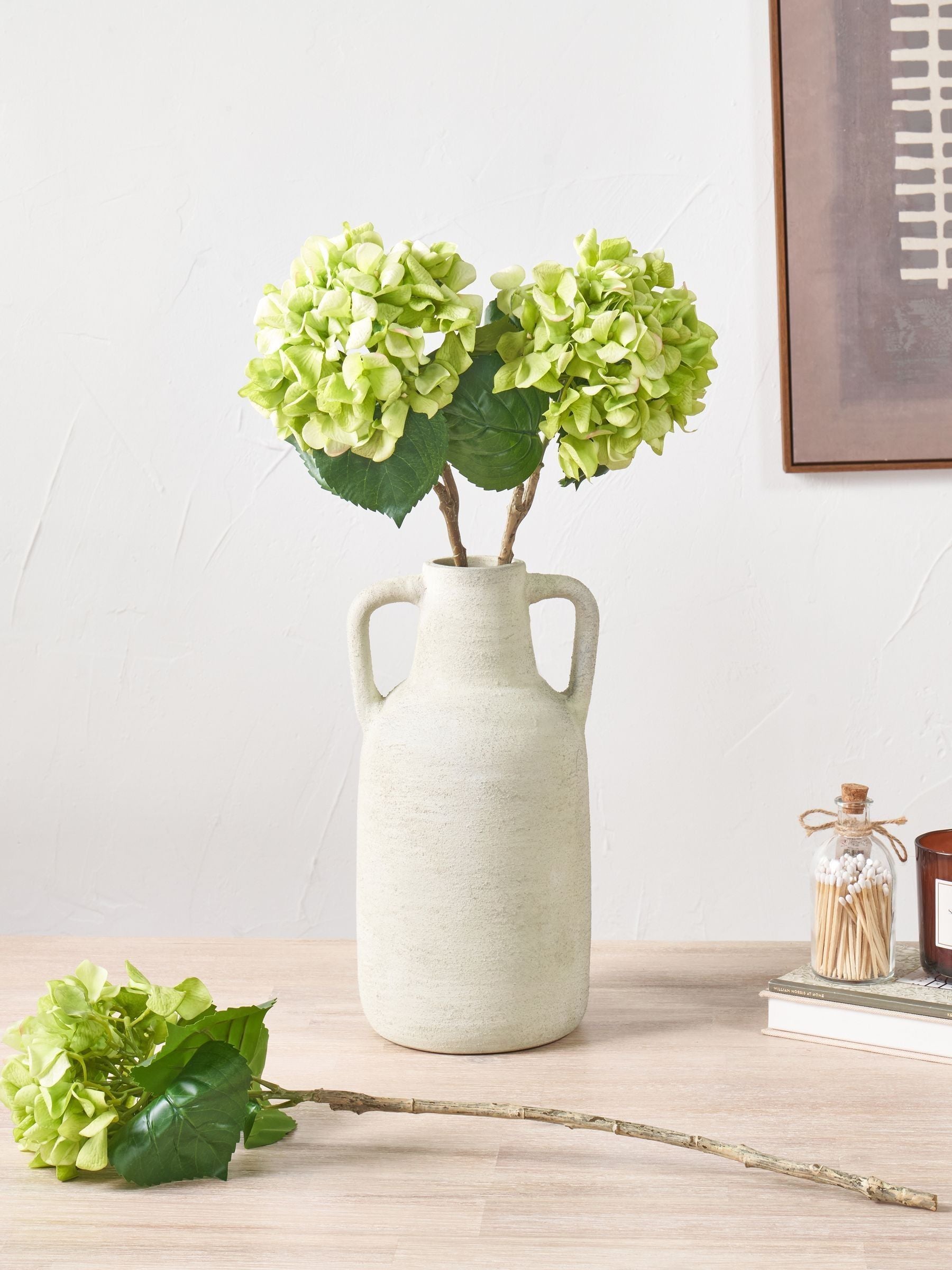 Pacific artificial green hydrangea pack of 6, imported from the UK