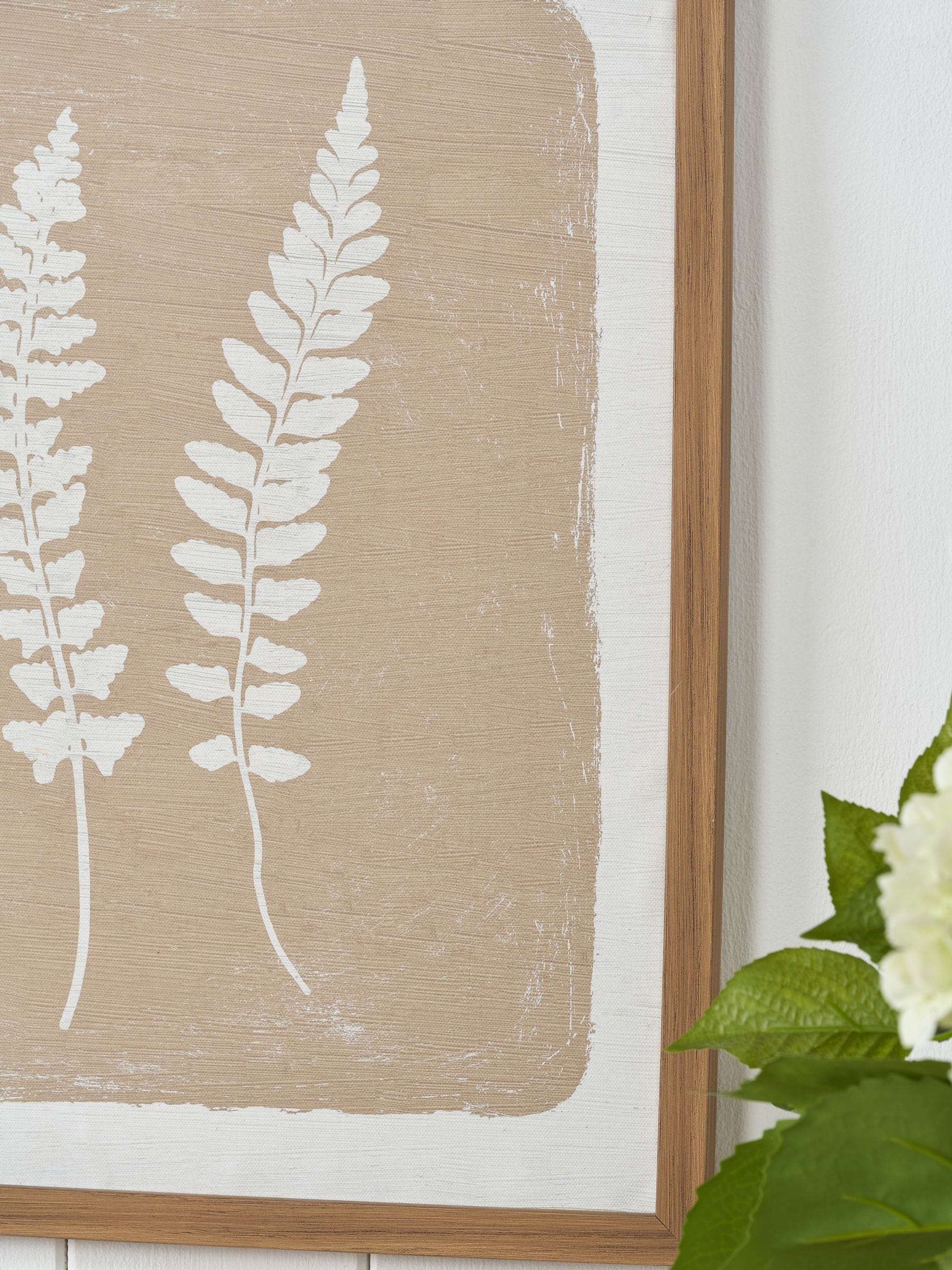 Pacific Green fern canvas wall art set of two - British product