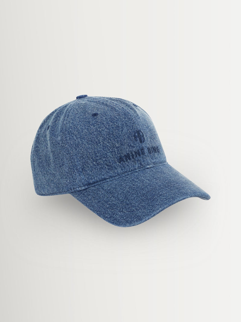 ANINE BING Blue Washed Smoke Jeremy Baseball Cap