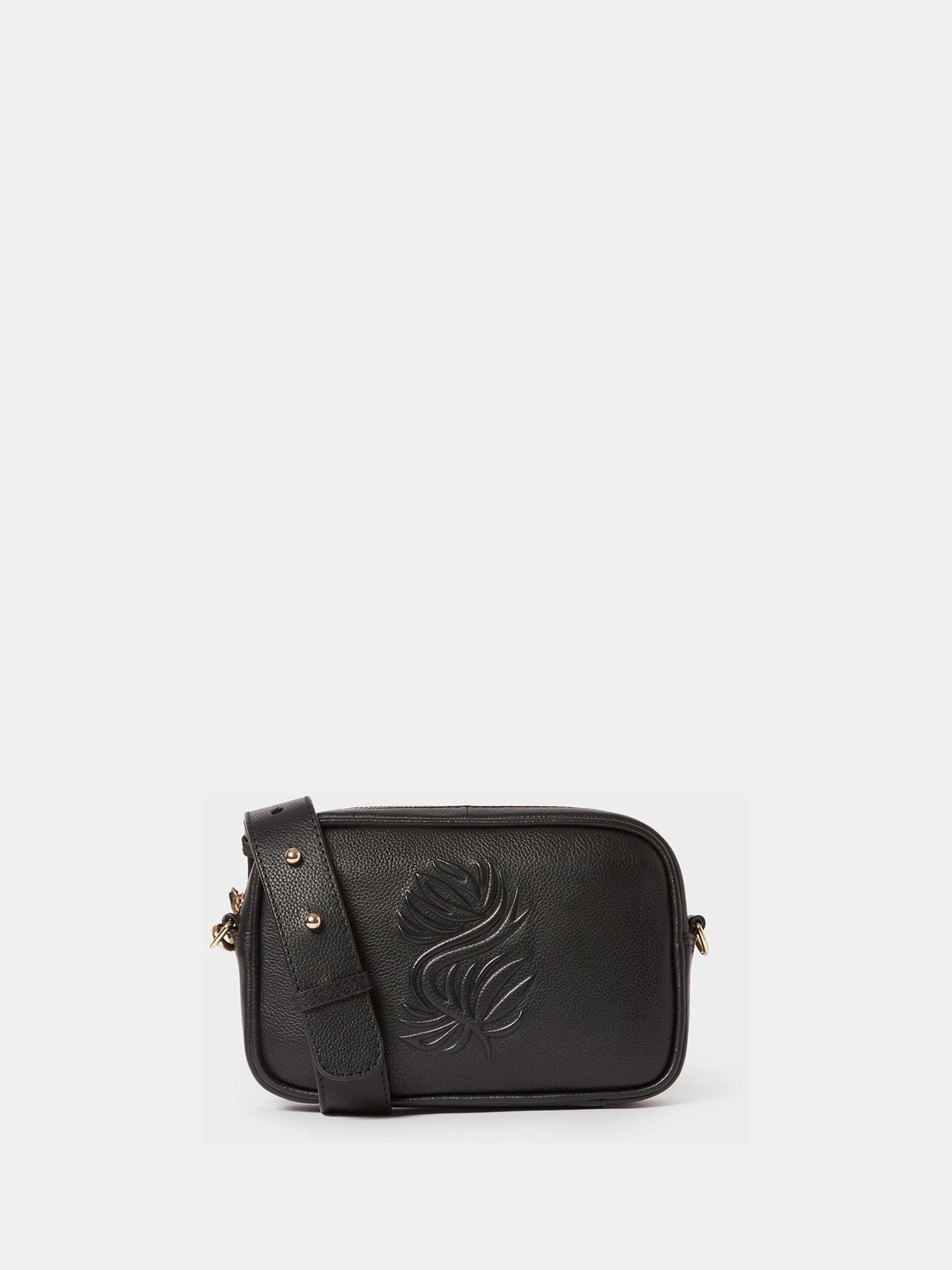 Osprey London Natural The Luxe Roma Leather Cross-Body Bag