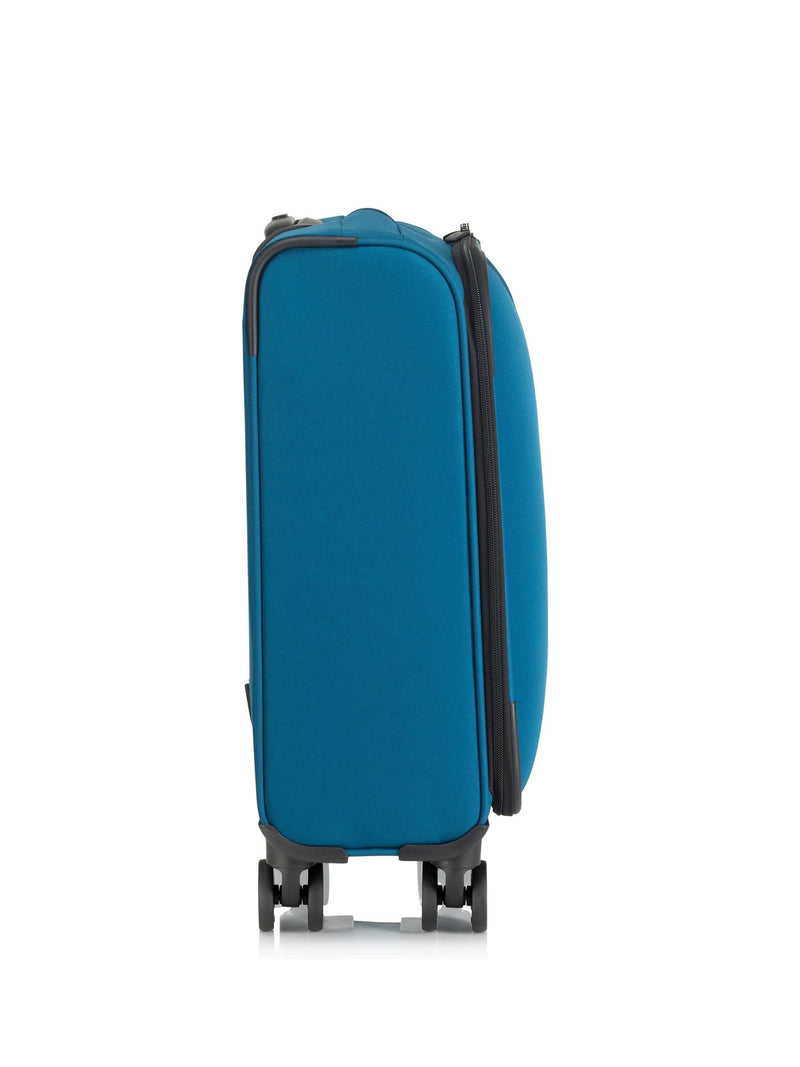Tripp Superlite teal blue cabin suitcase, imported from the UK