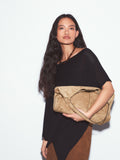 Shoulder bag camel faux suede slouchy, imported from the UK