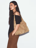 Shoulder bag camel faux suede slouchy, imported from the UK
