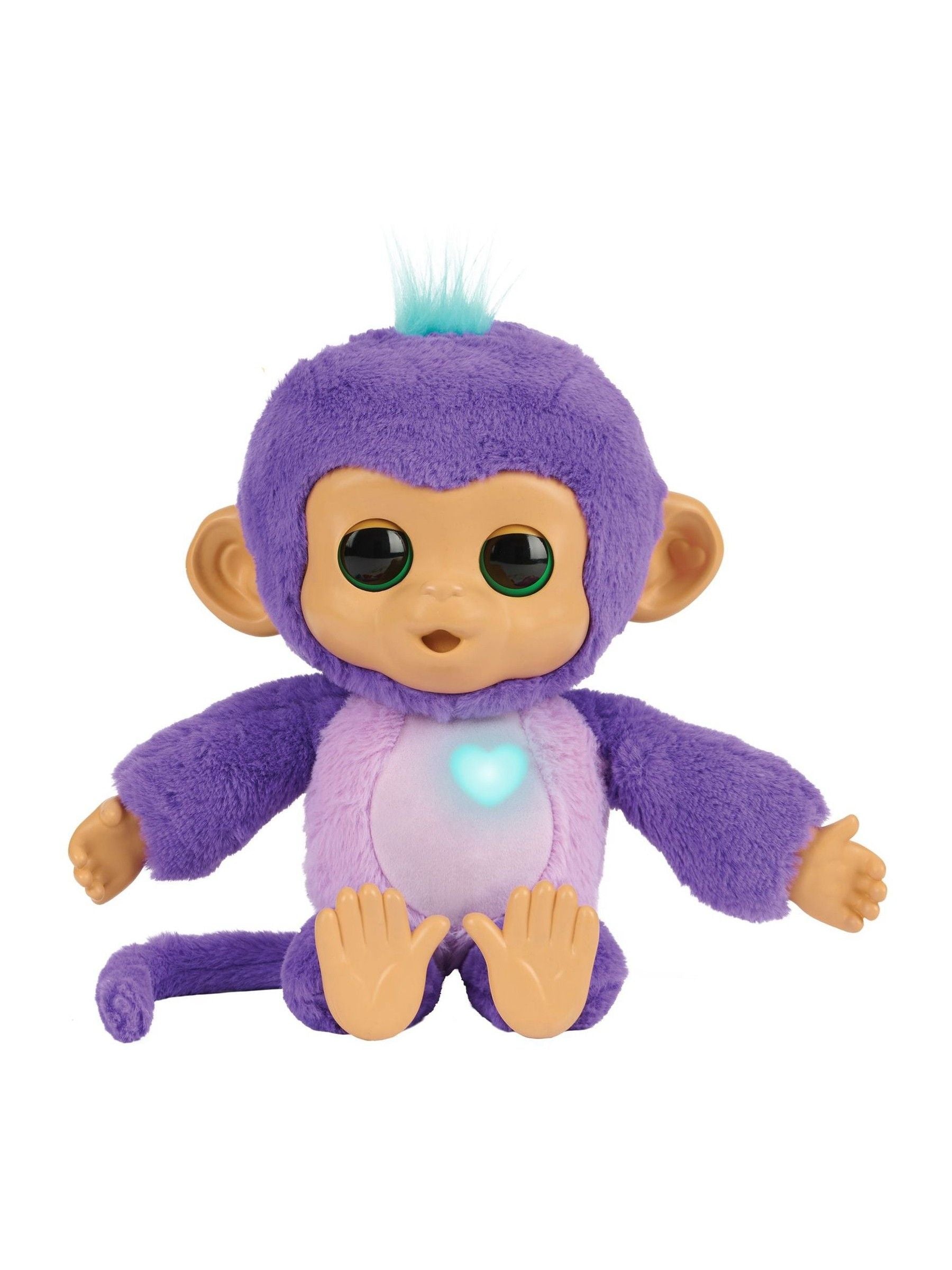 Fingerlings interactive baby monkey soft toy purple one - British product