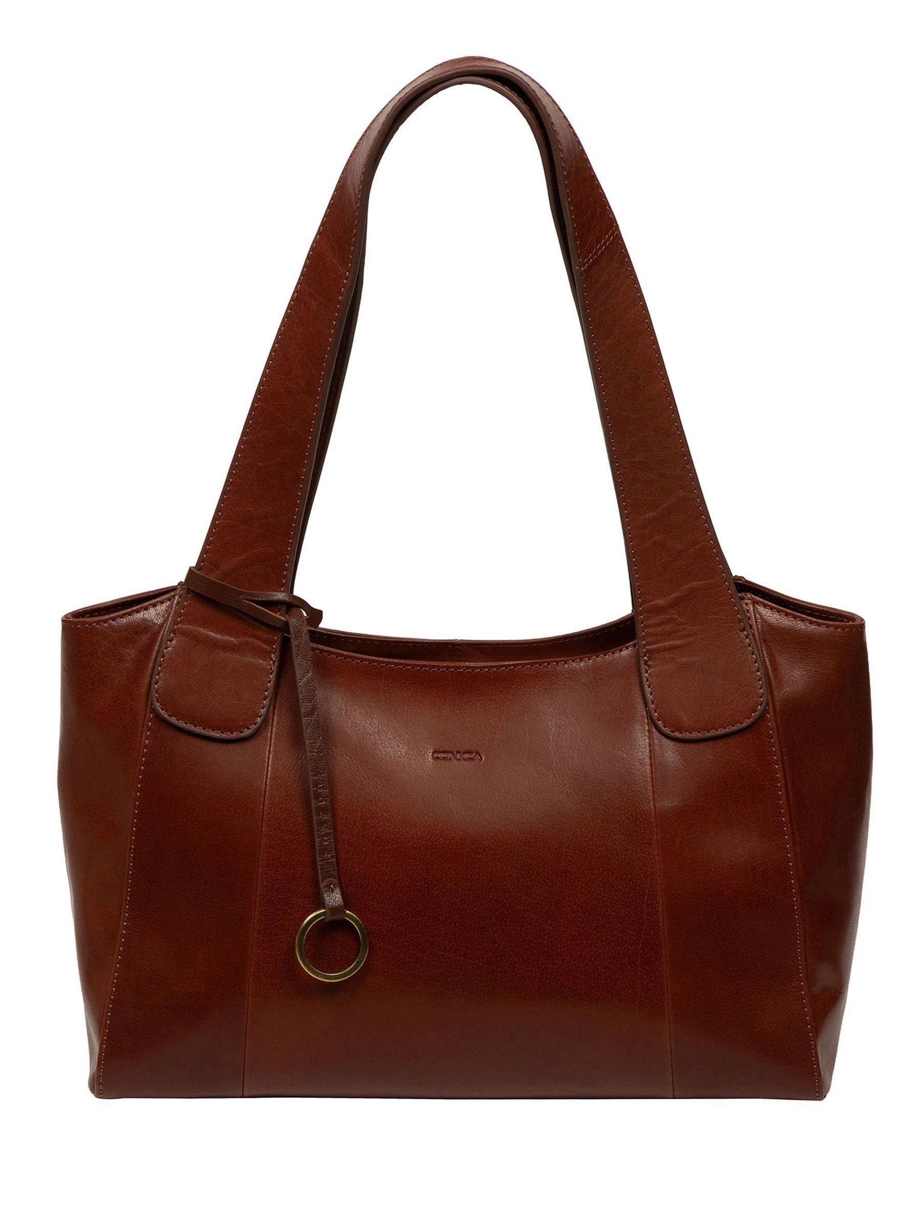 Conkca Brown Lilou leather handbag, UK version