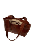 Conkca Brown Lilou leather handbag, UK version