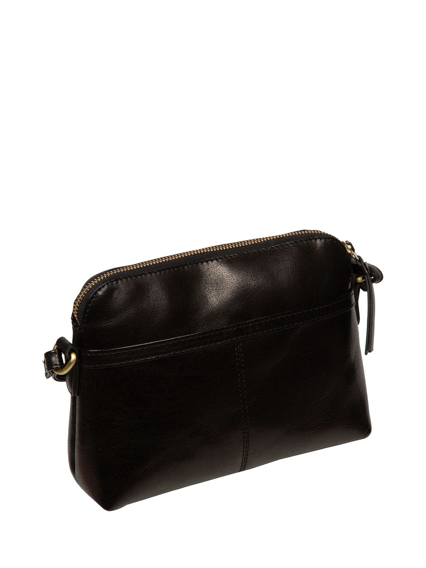 Conkca Black Odalis leather cross-body bag (British brand)