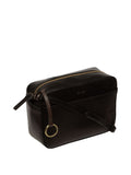 Conkca Black Dahlia leather cross-body bag, imported from the UK