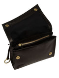Conkca Black Fallon leather cross-body bag (British brand)