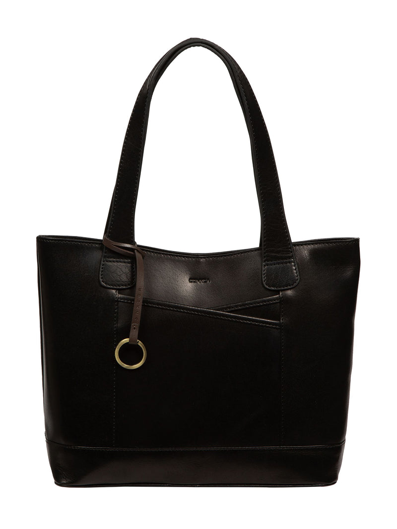Conkca Black Minella leather tote bag, UK version