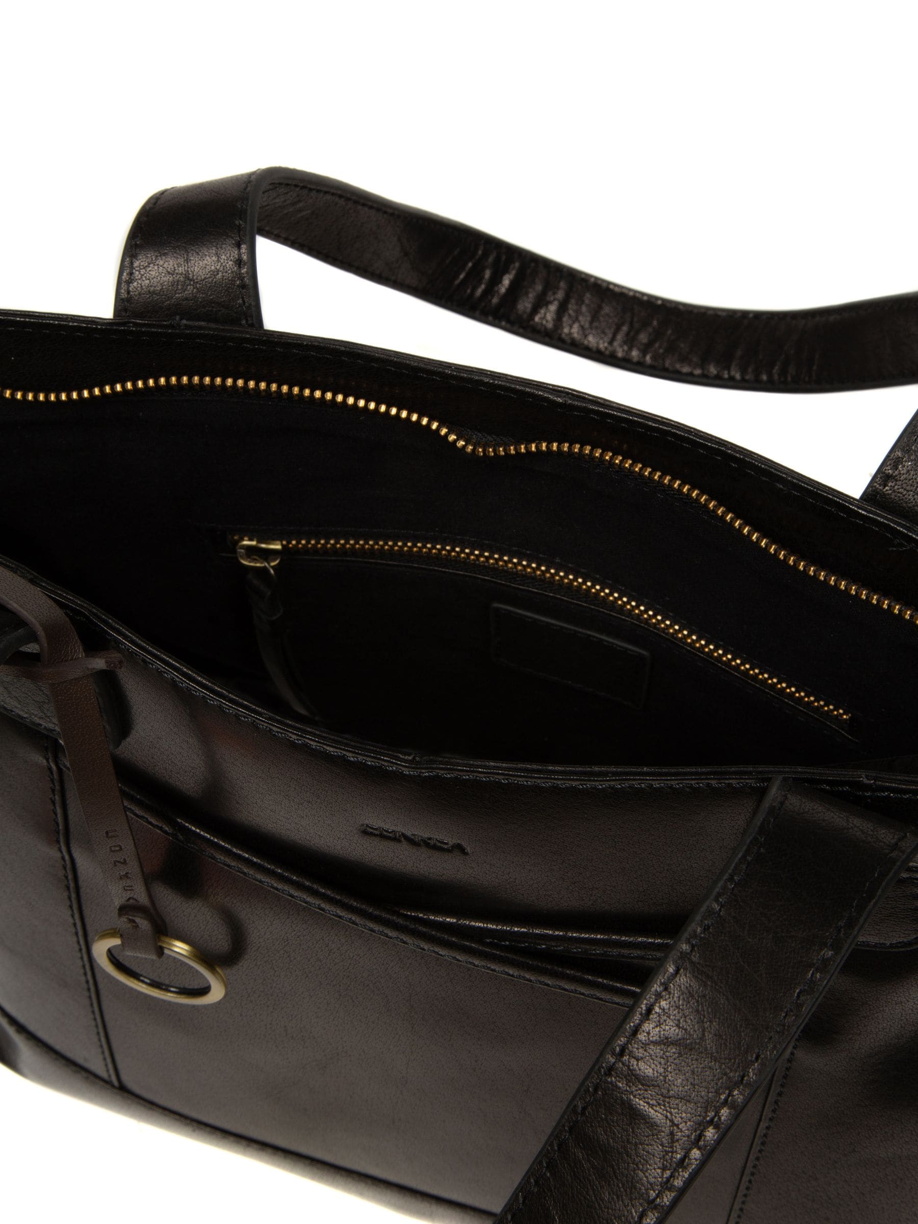 Conkca Black Minella leather tote bag, UK version