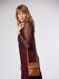 Conkca Black Coraline Leather Cross-Body Bag
