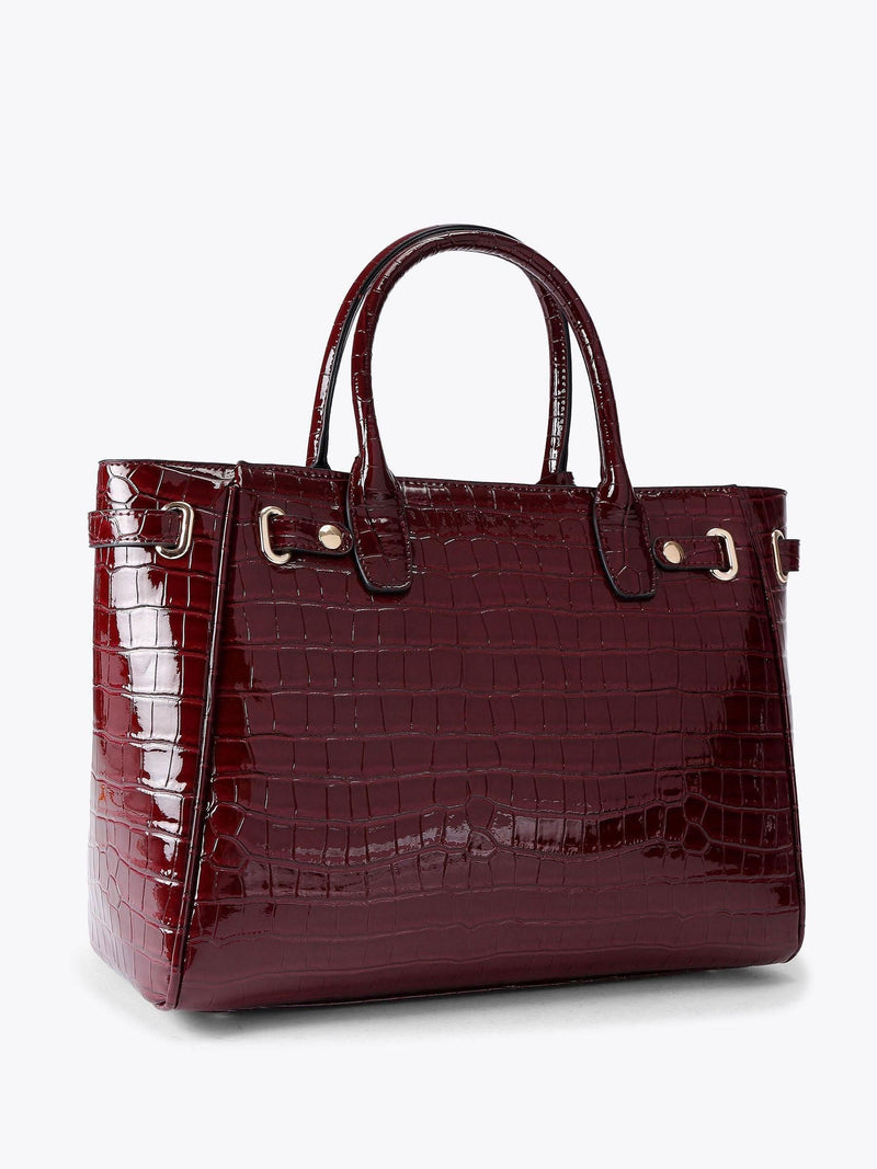 Carvela Red Belted Tote Bag