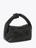 Carvela Black Mia shoulder bag with crystal exterior - British product