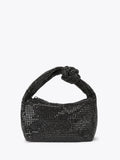 Carvela Black Mia shoulder bag with crystal exterior - British product