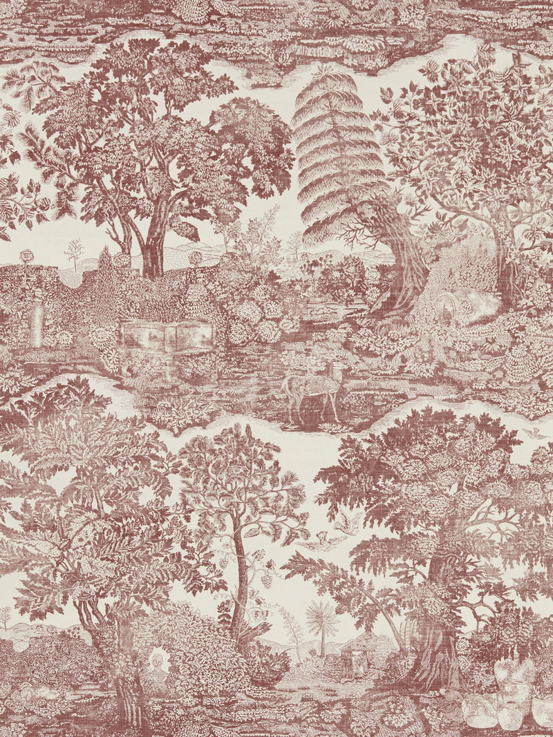 Sanderson Madder Rose Highgrove Toile Wallpaper 10m