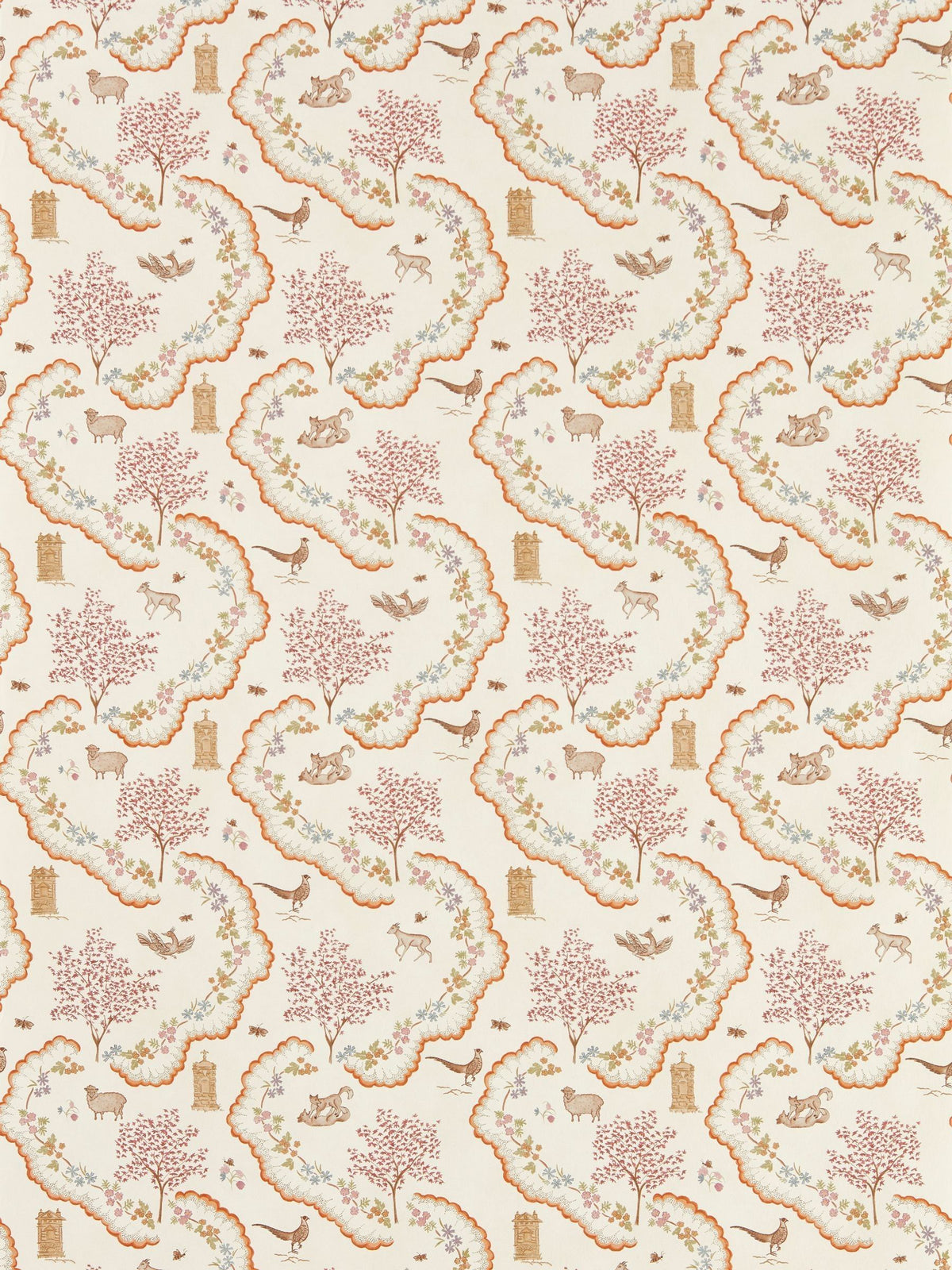 Sanderson Wildflower Meadow wallpaper 10m (British brand)