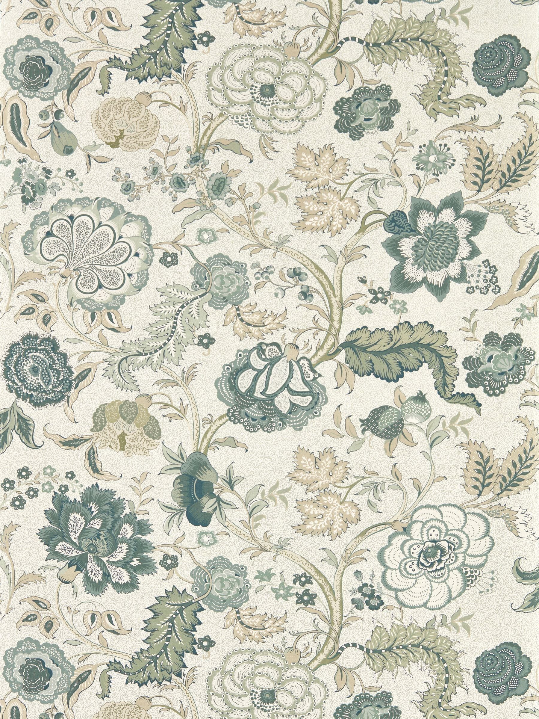 Sanderson Yew Green Highgrove wallpaper 10M, imported from the UK