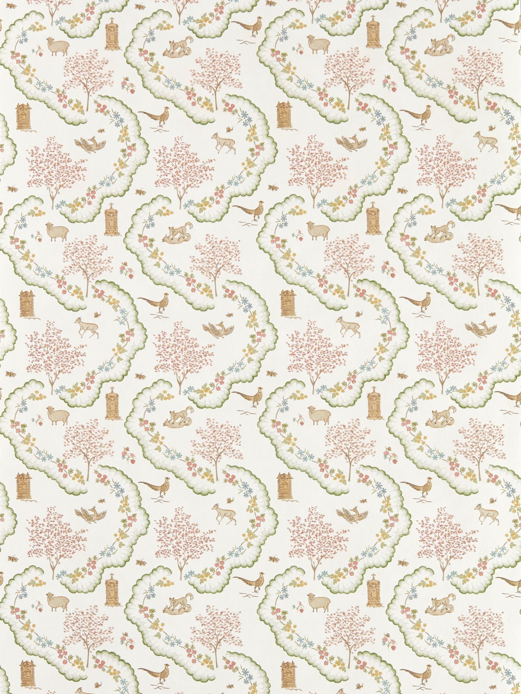 Sanderson Maple Highgrove Wallpaper 10M Wildflower Meadow