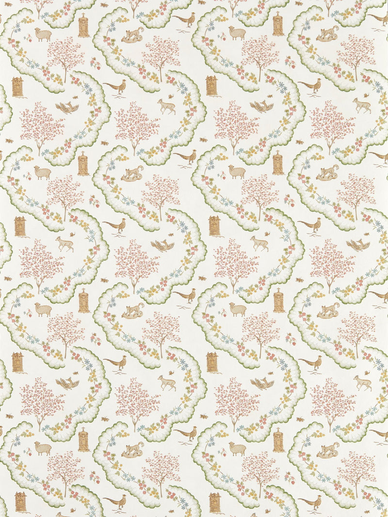 Sanderson Maple Highgrove Wallpaper 10M Wildflower Meadow
