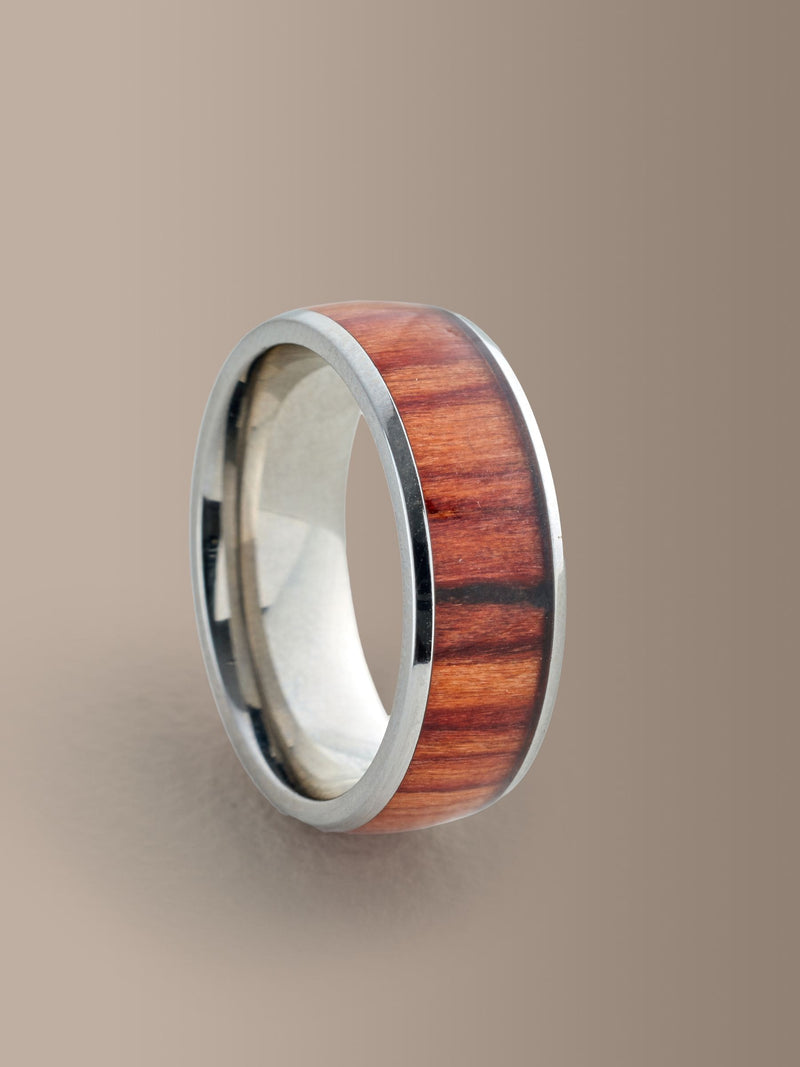 Silver plated stainless steel band ring, imported from the UK