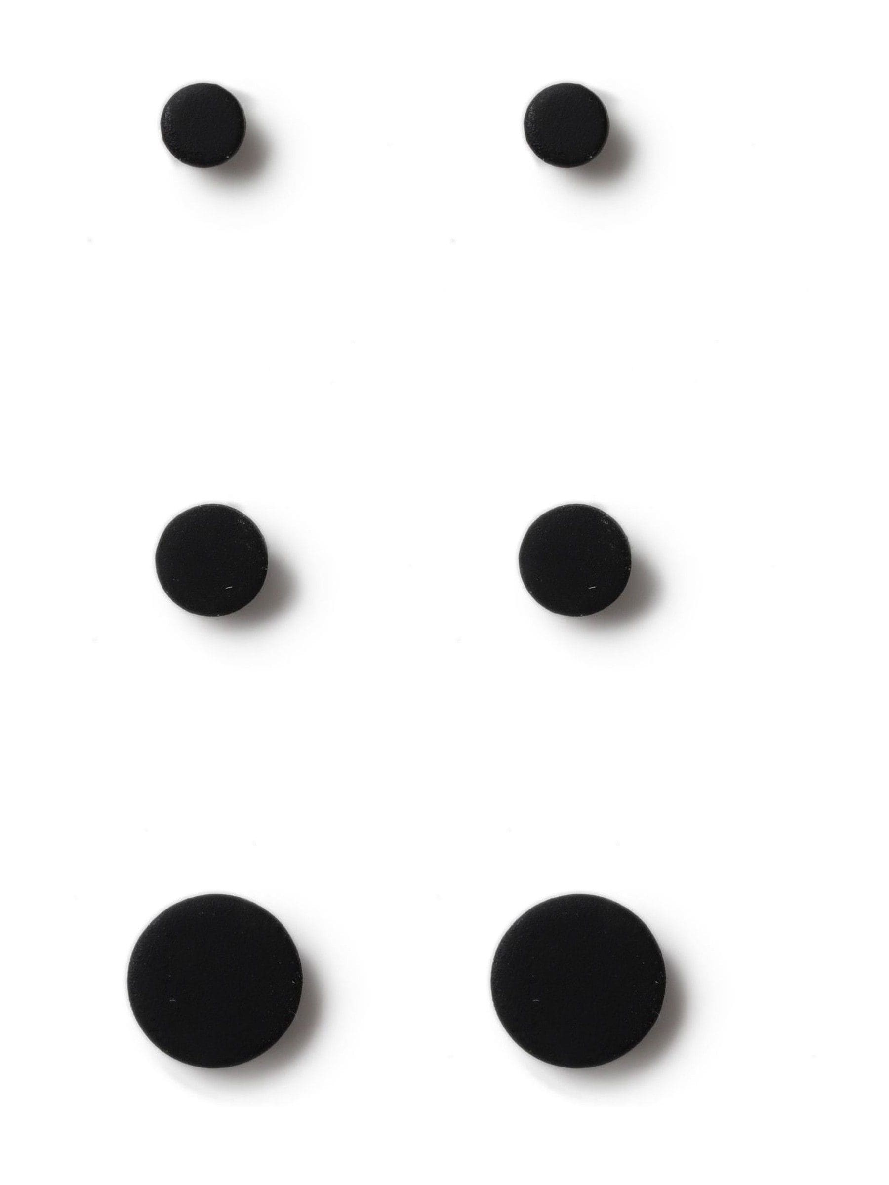 Tunnel Black Earrings Multipack