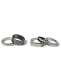 Black multipack ring made of 100% zinc, imported from the UK