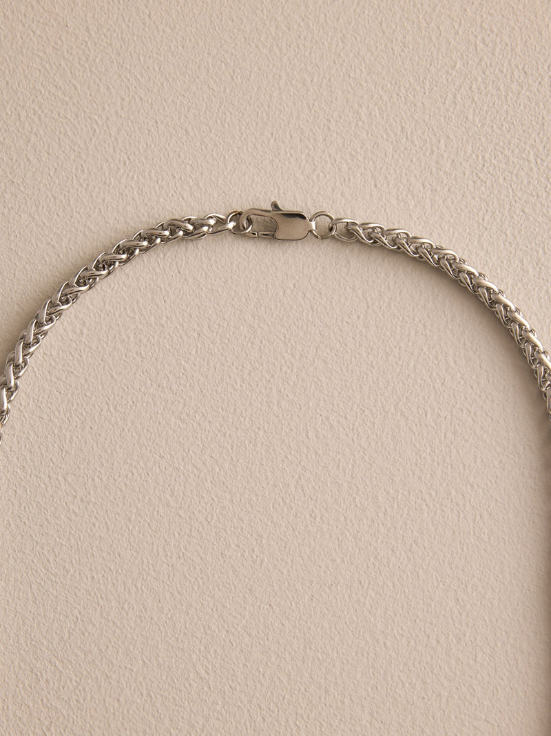 DCK silver tone stainless steel chain, imported from the UK