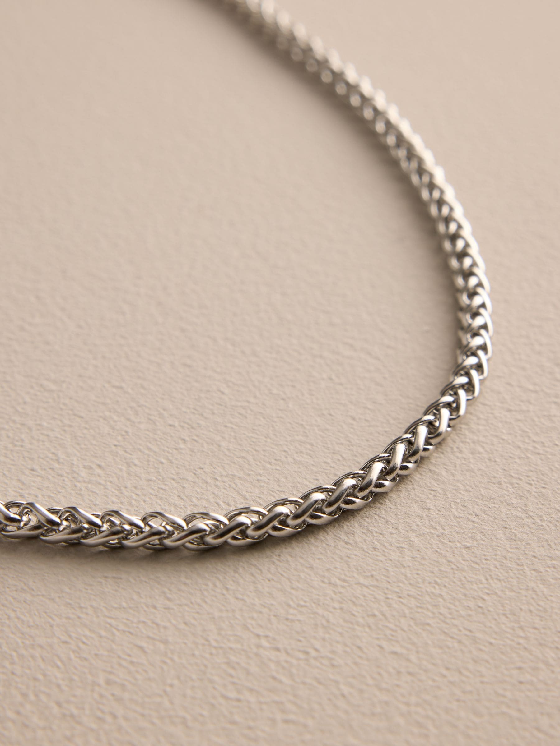 DCK silver tone stainless steel chain, imported from the UK