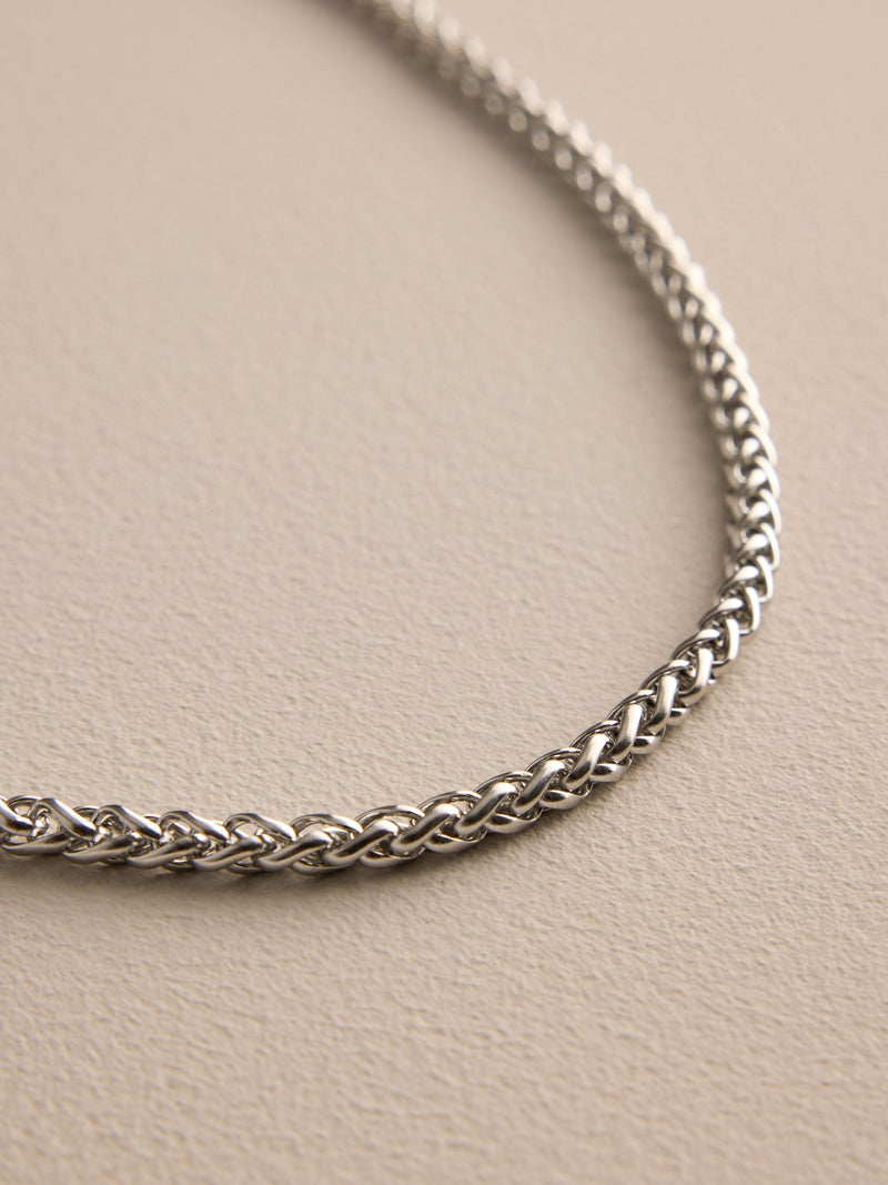 DCK silver tone stainless steel chain, imported from the UK