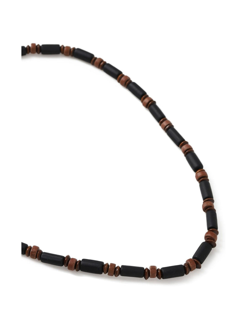 Wooden necklace with 80% wood, iron and polyester - British product