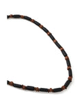 Wooden necklace with 80% wood, iron and polyester - British product
