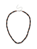 Wooden necklace with 80% wood, iron and polyester - British product