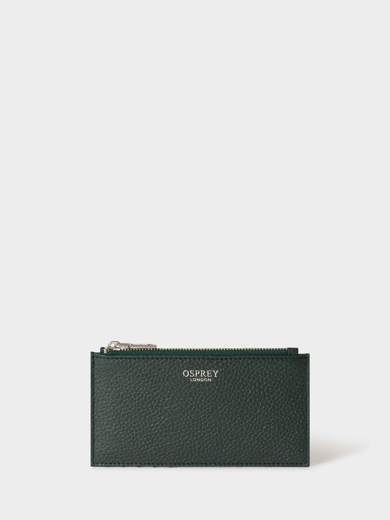 Osprey London The Core Small Brown Leather Card Pouch