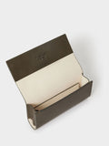Osprey London green leather glasses case The Compass - British product