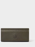 Osprey London green leather glasses case The Compass - British product