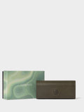 Osprey London green leather glasses case The Compass - British product