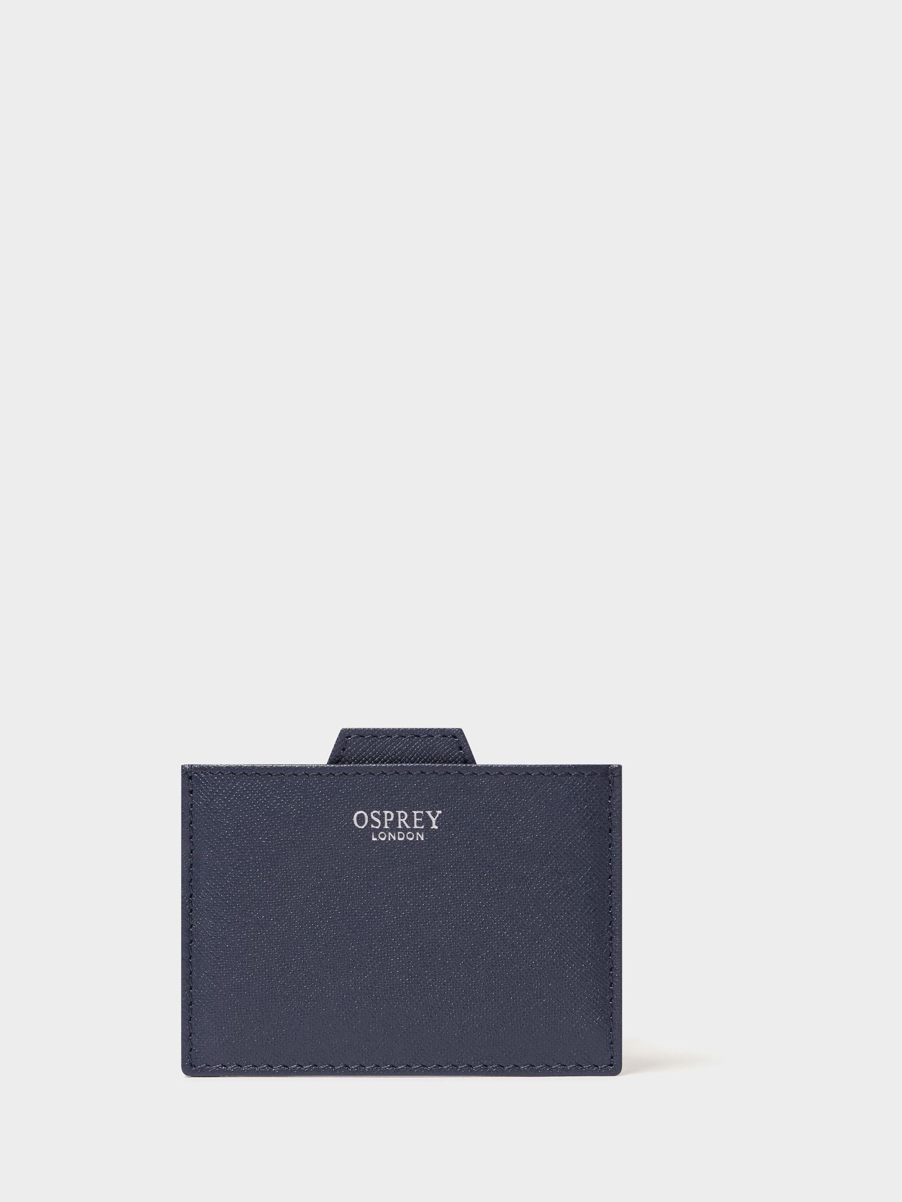 Osprey London leather card holder with mirror - British product