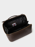 Osprey London The Jet Set brown leather washbag, UK version